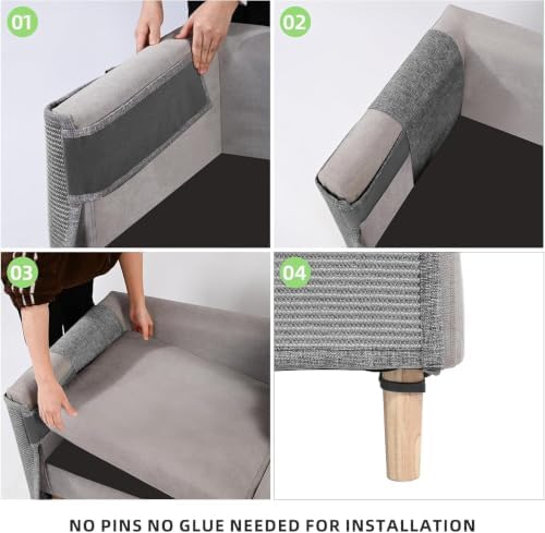 Cat Scratch Couch Protector, 23.6" L*19.7" W Scratching Furniture Protector Pad - Image 6