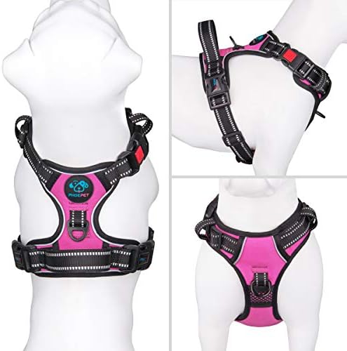 PHOEPET No Pull Dog Harnesses for Small Dogs Reflective Adjustable - Image 2