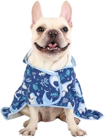 HDE Hooded Dog Bathrobe Quick Dry Towel Wrap - Image 4