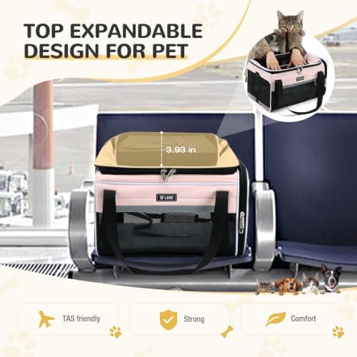 Lekereise Top-Expandable Pet Carrier 17x11x9.5 Inch Alaska Hawaiian Airline - Image 5