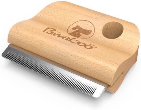 Pawaboo Deshedding Brush for Dogs & Cats, Dog Hair Removal Comb by Pawaboo