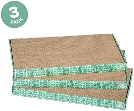 Kitty City XL Wide Corrugate Cat Scratchers 3 Pieces, Cat Scratching, Cat - Image 2
