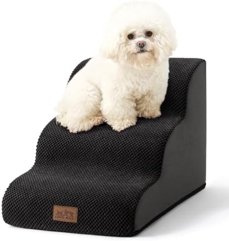 COZY KISS Dog Stair for Small Dog 15.7" H, 3 Step Pet Ramp for Couch by COZYKISS