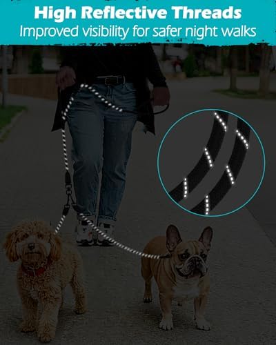 PetBonus Rope Double Dog Leash, No Tangle Dual Leash - Image 6
