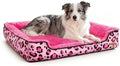 Rectangle Washable Dog Bed for Large, Medium & Small Dogs – Soft Calming Puppy by Paiaite