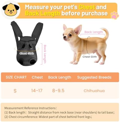 Inspack Dog Backpack Carrier/Cat Carrier, Adjustable Pet Front Carriers - Image 2