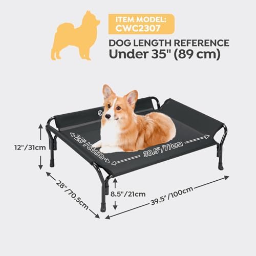 Veehoo Cooling Elevated Dog Bed, Raised Dog Cot - Image 3