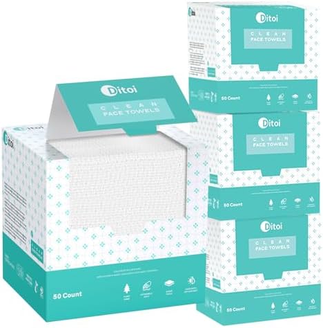 Ditoi Face Towels XXL, Ultra‑Soft Disposable Facial Towels by Ditoi