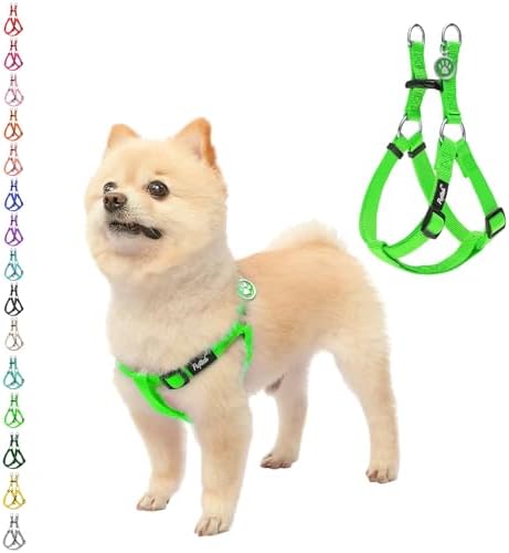 PUPTECK No Pull Dog Harness Soft Adjustable Basic Nylon Step in Puppy Vest by PUPTECK