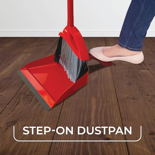 O-Cedar Pet Pro Broom with Step-On Dustpan | Removes Over 99% of Dust & Dirt in - Image 4