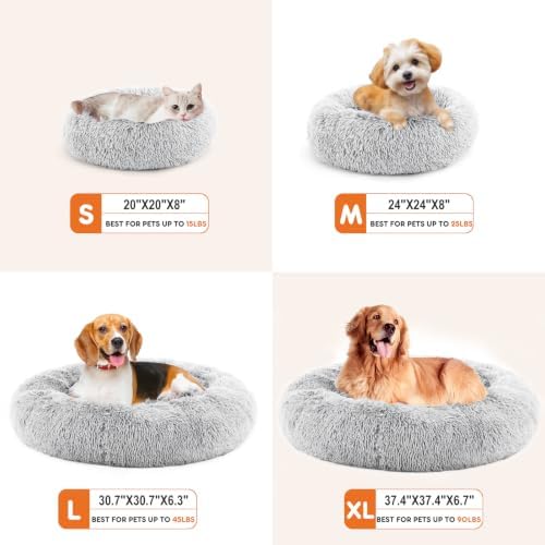 NEWBULIG 30.7x30.7 Inch Donut Dog Bed - Image 6