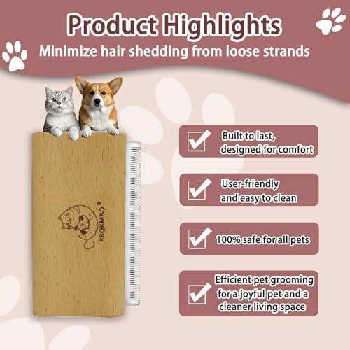 Premium Deshedding Dog Brush, Pet Deshedding Brush, Professional Cat Deshedding - Image 5