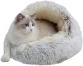 ZaneSun Calming Round Dog Beds &Cat Cave Bed by ZaneSun