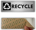 Recycle Sign - 3x9 Inch - Aluminum - Recyclables Sorting Station by Unknown