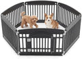 NEWBULIG 24 Inch 6 Panels Dog Playpen, Plastic Pet Play Pen Fence by NEWBULIG