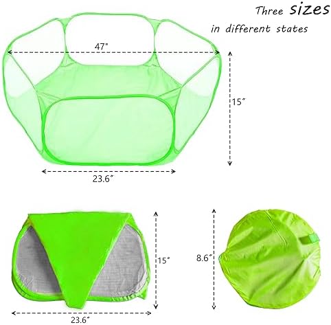Small Animals Playpen, Portable Pop-up Open Interactive Pet Tent, Indoor - Image 4