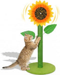 Sunflower Interactive Cat Toys for Indoor Cats, Cute Cat Scratch Post by MOYMO