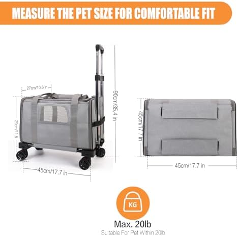 Pet Carrier with Wheels - Image 6