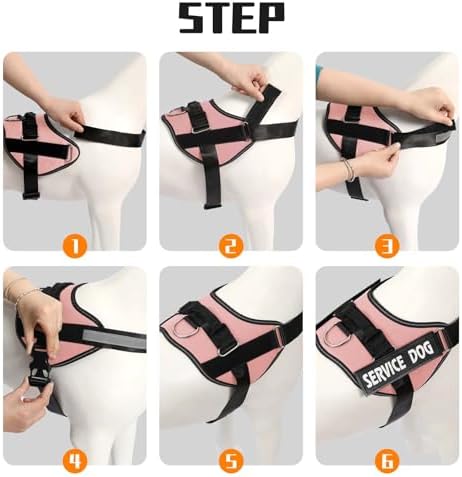 MUMUPET Service Dog Harness, No Pull & Reflective Pet Vest - Image 6