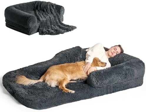 EHEYCIGA Orthopedic Foldable Human Dog Bed by EHEYCIGA
