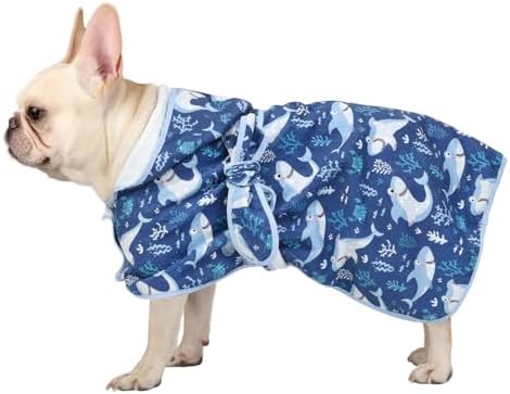 HDE Hooded Dog Bathrobe Quick Dry Towel Wrap - Image 3