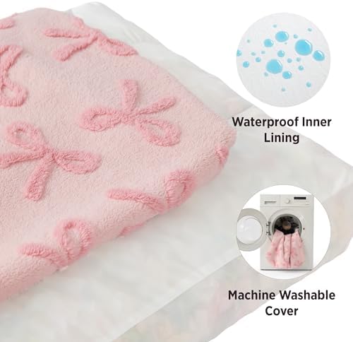 LE SURE Cute Aesthetic XL Dog Bed, Jacquard Thick Pet Pillow，44x32 - Image 3