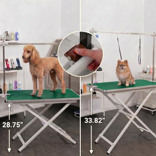 ApexDesk ProPaw Series 46" x 24" Dog Grooming Table, Foldable Heavy Duty Steel - Image 7