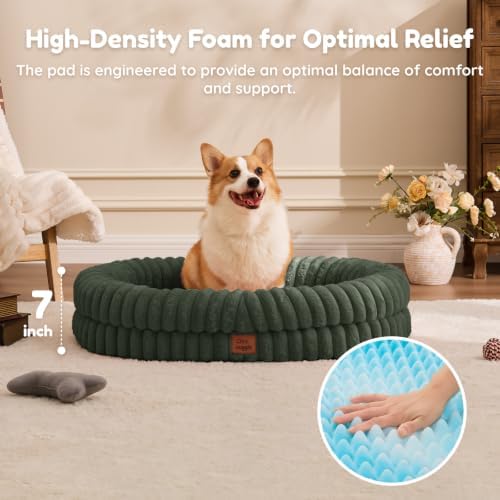 ChiXnuggle Orthopedic Dog Bed, Washable Cover, Faux Fur Bolster Pet Couch - Image 4