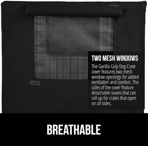 GORILLA GRIP Dog Crate Covers, Wire Kennel Topper, 36 in - Image 4