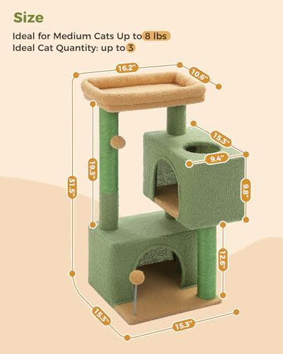 Small Cat Tree for Kittens, 32 in Cat Tower - Image 5