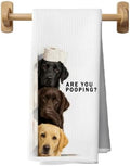 Funny Labrador Retriever Bathroom Hand Towels 16x24, Dog Lover Gifts by Unknown