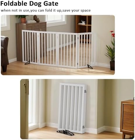 Dog Gate 32" Tall Freestanding Dog Gate - Image 3