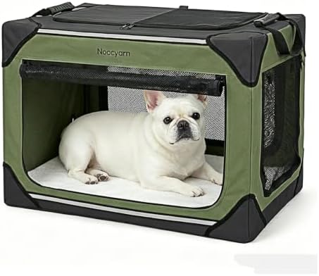 Collapsible Soft Dog Crate 26 Inch, Portable Travel Pet Crate by Unknown