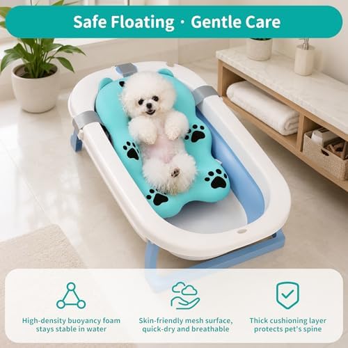 Soothing Dog Bath Mat with Non-Slip Comfort Cushion – Relieves Anxiety - Image 3