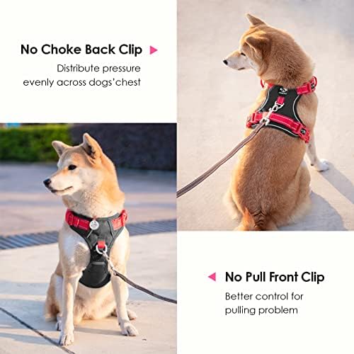 PHOEPET No Pull Dog Harness, Unique Colors Reflective Adjustable Dog Vest - Image 4