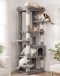 Heybly Cat Tree for Large Cats, 20lbs Heavy Duty, 60 inches XXL HCT050W by HEYBLY