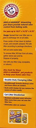 Arm and Hammer Drawstring Cat Litter Box Liners, Large Size, 12 Pack - Image 3