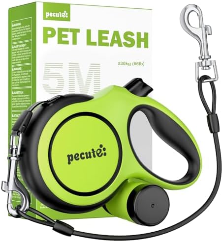 Pecute 16.4ft Retractable Dog Leash by pecute