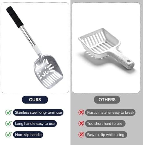 Cat Litter Scoop, Metal Litter Scooper - Image 4