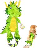 Jeefome Interactive Squeaky Dog Chew Toy, Plush Dog Rope Toys by Jeefome