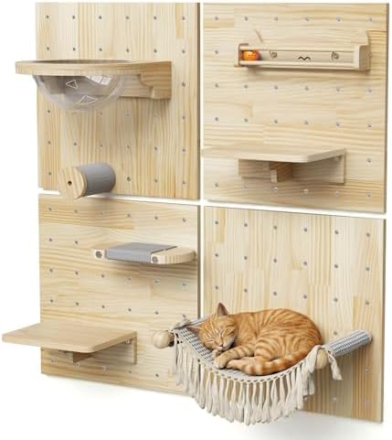 Ardilla & Co. Cat Wall Furniture – Wall-Mounted Modular Wooden Boards by Unknown