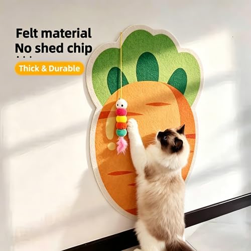 Cute Cat Scratching Mat Carrot Wall Cat Scratcher - Image 3