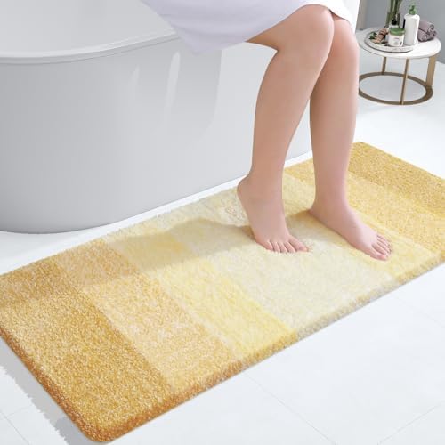 OLANLY Large Bathroom Rugs 50x30, Extra Soft Absorbent Microfiber Bath Rugs by OLANLY