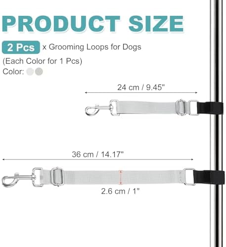 2Pcs Dog Grooming Loop, Adjustable - Image 2