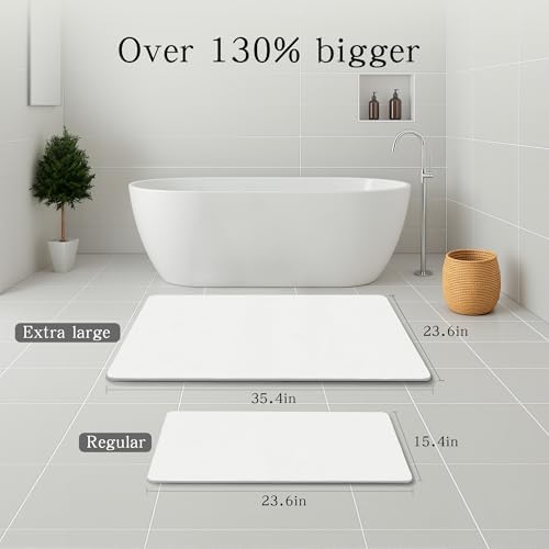 THMINS Extra Large Stone Bath Mat - Image 3