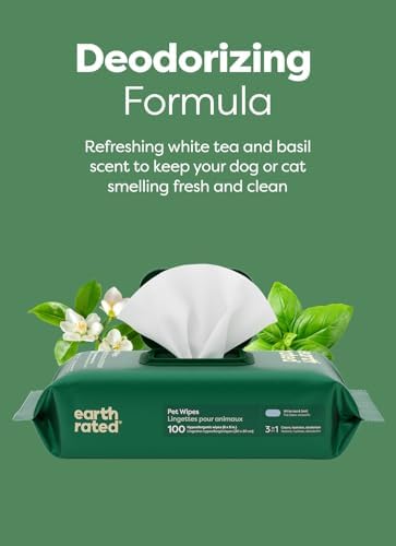 Earth Rated Dog Wipes for Paws & Butt, Deodorizing - Image 6