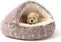 NOYAL Hooded Donut Bed, Calming Cave by Noyal