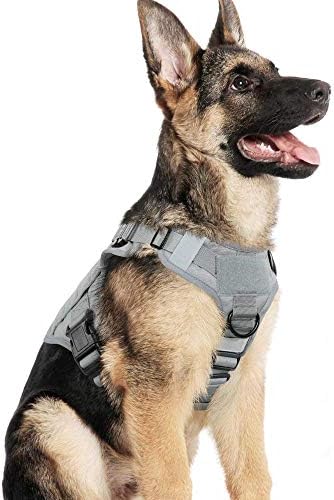 rabbitgoo Tactical Dog Harness for Large, Heavy Duty Military No Pull Vest by rabbitgoo