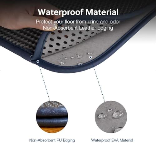 WePet Cat Litter Mat, Kitty Litter Trapping Mat, Honeycomb Double Layer Mats - Image 2