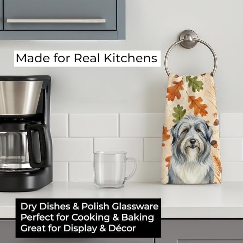 Caroline's Treasures Bearded Collie Dogs Kitchen Towel 15x25 in - Image 3